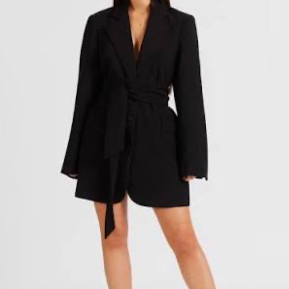 Because of Alice | BOA Black Blazer Dress